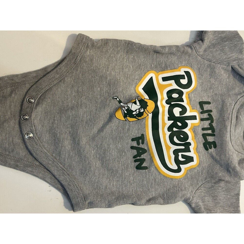 NFL Baby Green Bay Packers Grey Bodysuit Size 3-6m K-114
